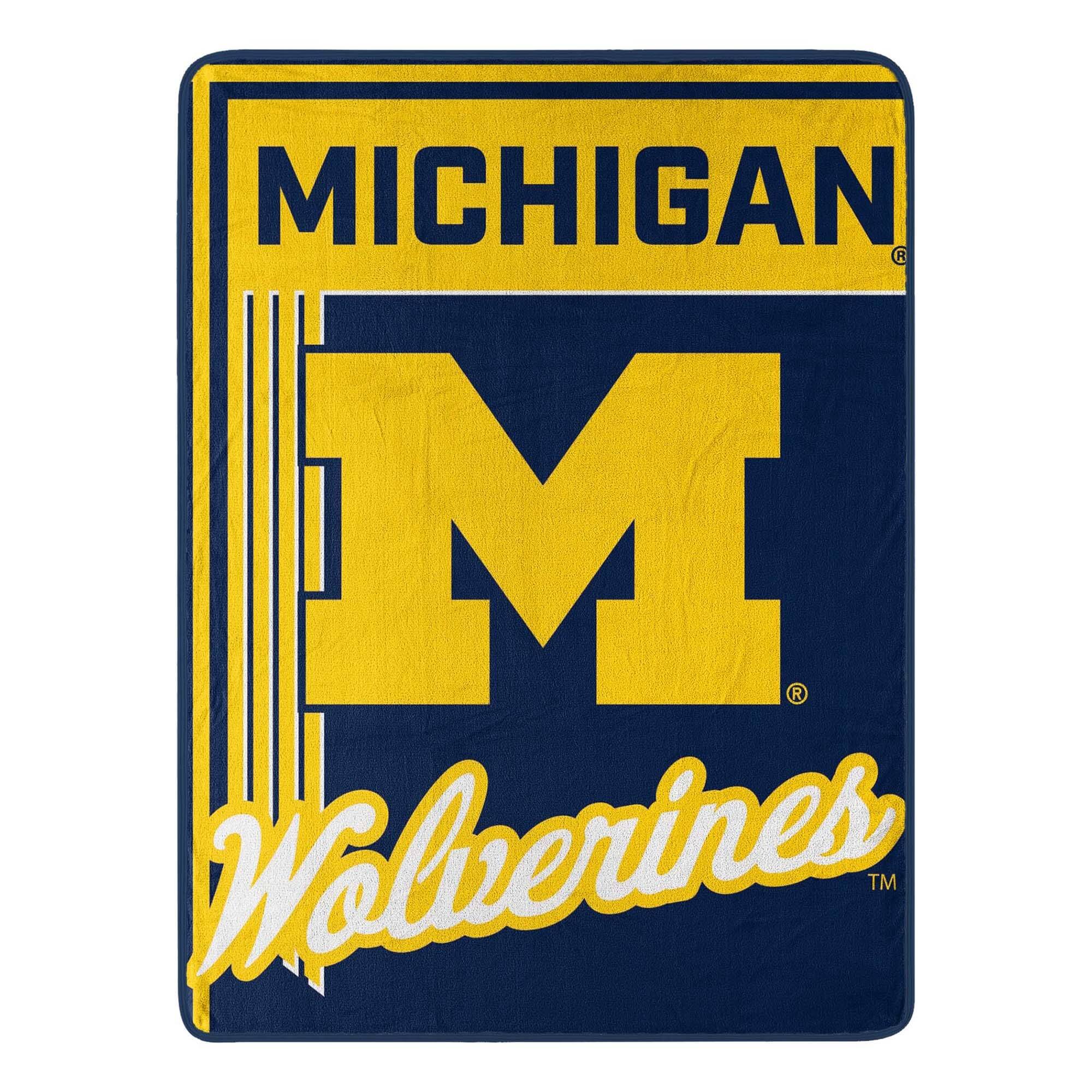 NCAA Michigan Wolverines 46" x 60" Microfiber Throw Blanket Bed Bath